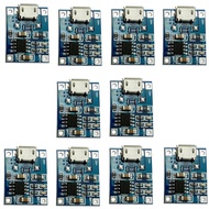 JacobsParts TP4056 5V 1A Micro USB Lithium Battery Charging Board Charger Module (10 Pack)
