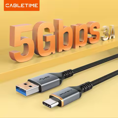 CABLETIME USB C Cable USB3.0 A to USB C Super Speed Data Cable 5Gbps For Samsung Galaxy iPad Pro Hua