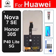 Display For Huawei Nova 7 SE Honor 30S P40 Lite 5G CDY-NX9B AN90 NX9A LCD With Touch Screen Digitize