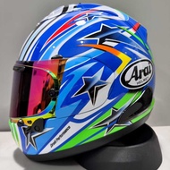 ARAI RX7X Blue Big Eyes Full Face Helmet Arai RX7X Full Face Helmet Arai Riding Hat Full Face Motorc