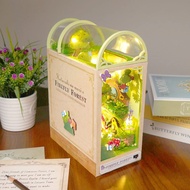 DIY Book Nook Kit, Bookend Shelf Insert, Wooden Book Nook Dollhouse Kit, DIY Miniature Dolls House K