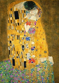 The Kiss Adele Bloch Bauer Retro ที่มีชื่อเสียง Gustav Klimt โปสเตอร์-HD พิมพ์ภาพวาดผ้าใบสำหรับตกแต่