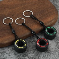 F1 Racing Souvenirs Car Tire Keychain Gift Mini PVC Car Keychains Unisex Key-Ring