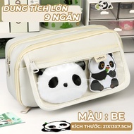 Fs Cute Capbara Pencil Bag Large Capacity, For Students To Store School Supplies Stationery
