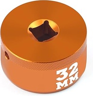 Sporthfish Fork Topcap Socket, Orange, 32mm 3/8 Drive Flat Socket for Fox 36/38/40 Series Mountain B