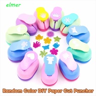 ELMER Flower Furador, Random Color 7*6*4cm DIY Paper Cut Puncher, Punches Maker Labor Saving Large S
