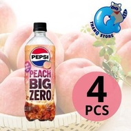 日本版 Pepsi ZERO 百事 BIG 生ZERO 白桃可樂 600ml x 4 到期日:21/12/2026