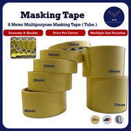 1 Tube Masking Tape 48mm 24mm Marking Painters Tape Kertas Putih Masking Tape For Painting