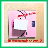 SELF-ADHESIVE THERMAL PRINTING PAPER 5OO SHEETS A7 - Dimensions 75 X 105MM - ADHESIVE LAYER