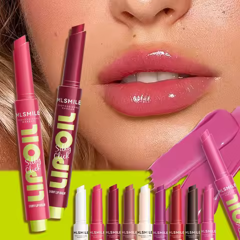 Mirror Glass Solid Lip Glaze Water Light Creamy Lip Gloss 12Hr Moisturizing Tint Avocado Lip Oil Bal