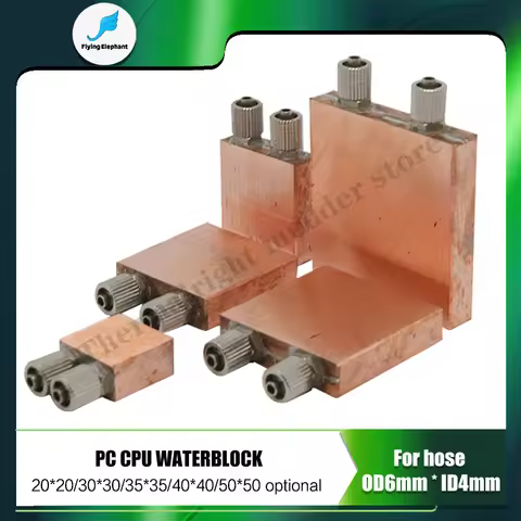 Laptop Water Block TEC Watercooler Copper Semiconductor Refrigeration 40X40 30X30 50X50 Notebook Coo