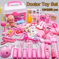 38/43/53 Pcs Doctor Toy Set Medical Tools Set Doctor Costume Dentist Toy Set Role Play Kids Pretend 