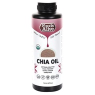 Foods Alive Organic, Artisan Cold-Pressed Oil, Extra-Virgin, Unrefined Chia Oil, 16 Fl Oz