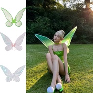 Transparent Green Fairy Wings, Neon Angel Wings, Tinker Bell Fairy Wings, Haloween Fairy Cosplay Acc