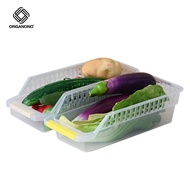 Organono Refrigerator Storage Tray Basket Kitchen Fridge Space Saver Organizer Slide Under Shelf