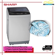 Sharp 15KG Fully Auto Washing Machine ESX156 Top Load with Tempered Glass Lid