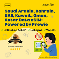 Saudi Arabia UAE Qatar Oman Kuwait & Bahrain eSIM Data Roaming| Topup Available | QR Code via Email 