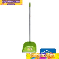 Happy DIY HOME SCOTCH BRITE Plastic Dustpan With Lond Handle AD500-ES W30xD30xH83 Cm Green