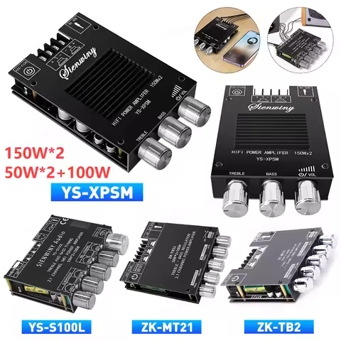 ZK-MT21 YS-S100L YS-XPSM ZK-TB21 Subwoofer Bluetooth Amplifier Board Power Audio Stereo Amplifier Bo
