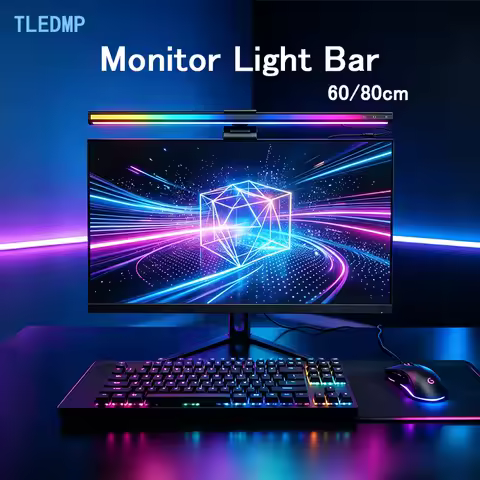 60/80cm LED Screen Bar Computer Monitor Lamp USB Reading Screenbar Bar Light Monitor Light Bar RGB f