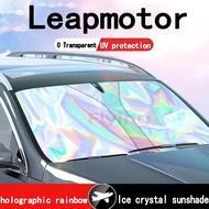 Leapmotor B01 B05 sun visor Colorful laser sunshade umbrella curtain Car Front Window Sunshade Cover