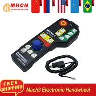 Mach3 Electronic Handwheel  USB MODBUS 4 axis 6 axis MPG  Pulse Transceiver for CNC Router