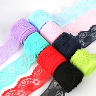 5 Yards/Bag 4cm Wide Lace Ribbon DIY Embroidered Net Lace Trim Fabric For Sewing Decoration Supplies