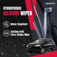 Kamatto Wiper Audi Q7 SQ7 SUV (2006-2015) Hydrophobic Silicone Windshield Wiper Water Repelling Coat