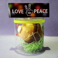 love & peace toys 抽選20隻限定、「森林療癒芽寶」象牙宮 土偶Sofubi搪膠公仔，10cm
