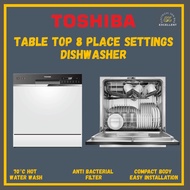 Toshiba DW-08T1(S)-MY Table Top 8 Place Settings Dishwasher