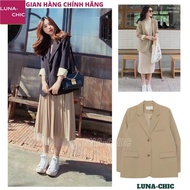 2-layer blazer for women, long-sleeved plain color long sleeve blazer for youthful women, blazer for