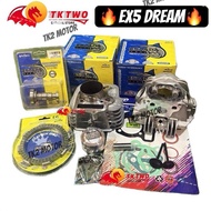 Combo Ex5 Dream Wave100 Racing ESPADA Block Spec 53mm 54mm Siap Head Racing with camshaft, Clutch di