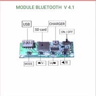 Kit modul mp3 bluetooth + fm radio/pcb drive speaker bluetooth/modul