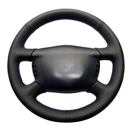DIY Artificial leather Suede Carbon Fiber Customized Hand-stitched Car Steering Wheel CoverFor Audi 