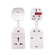Universal Multiple Power Extension Cord Socket with Switch 13A UK Plug 2500W
