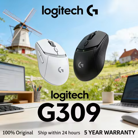 Logitech G309 Traveler Wireless Gaming Mouse Competitive Model with Hybrid Switches Dual-Mode Connec