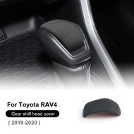For Toyota RAV4 2019-2020 Suede Gear Shift Head Cover Gear Head Shift Knob Cover Trim Sticker Car Interior