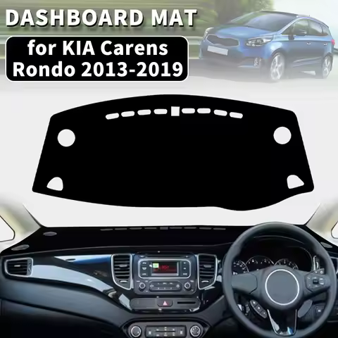 for KIA Carens 2013-2019 Rondo Rondo7 Dashmat Dashboard Cover Dash Mat Anti-UV Sun Shade Carpet Pad 