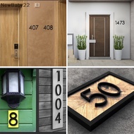 NN Address Big Modern Door Alphabet Floag House Number Letters Sign #0-9 Black Numbers 125mm 5 in Home Outdoor SG