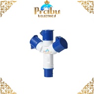 Industrial Plug & 3-Pole Socket 3-Pin 16A IP44 CEE-1013/