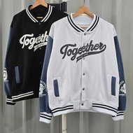 OVERSIZE VARSITY BASEBALL JACKET | TOGETHER OVERSIZED WOMEN'S BASEBALL JACKET