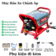 Máy rửa xe có chỉnh áp BTEC BT3500T Công suất 3500w