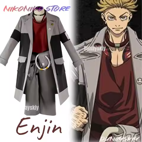 Anime Enjin GACHIAKUTA Cosplay Nji Costume Halloween Party Fashion Men Women Uniforms Jacket Pants S