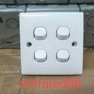 Switch light switch 4gang/content 4 New Clipsal 1 year 2 way