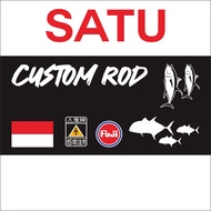 Stiker joran dry decal custom rod tinggal tempel