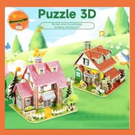 DIY Educational Children's Toys 3D Paper House Puzzle Toys House