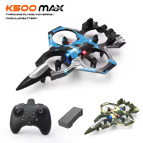 K500 MAX RC Plane Fighter 2.4G Remote Control Stunt Glider 360 ° Rolling Flight Flying EPP Foam Airp
