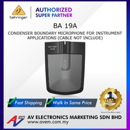 BEHRINGER BA 19A Condenser Boundary Microphone for Instrument Applications