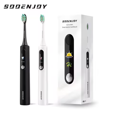 SOOENJOY Smart LCD Screen Sonic Electric Toothbrush NB-1 DIY Mode Cleaner Adult Automatic IPX7 Water