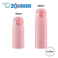 【ZOJIRUSHI】water bottle One-touch stainless steel mug seamless (peach pink) 360ml, 480ml / thermos flask / SM-WA36-PA, SM-WA48-PA [Direct from Japan]